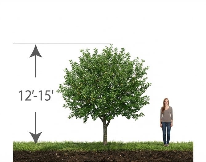 Semi-Dwarf tree size