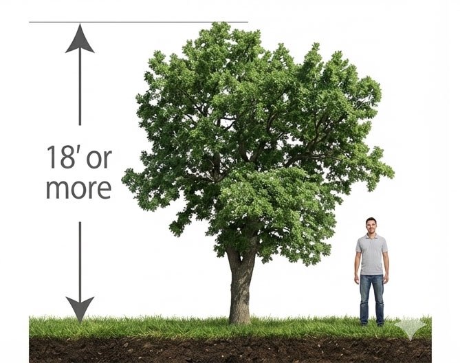 Standard tree size